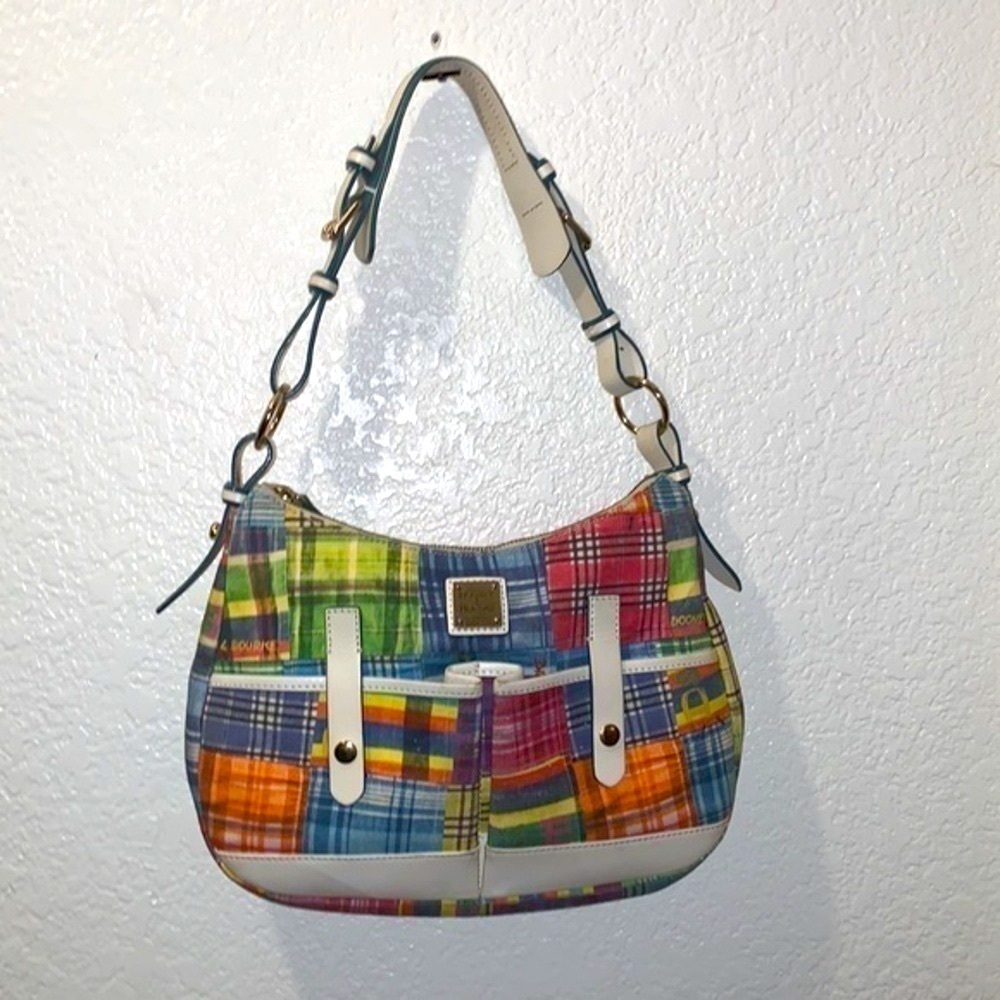 Dooney & Bourke plaid picnic ants shoulder bag - Picture 3 of 12